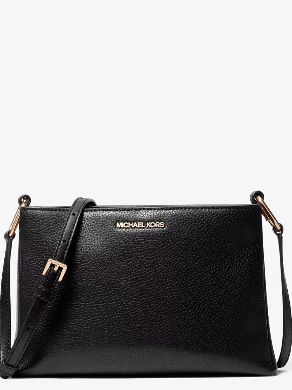 Michael Kors Trisha Medium Pebbled Leather Crossbody Bag